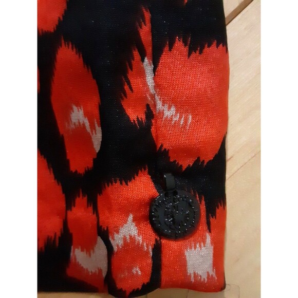 Maison Scotch Marie's must have silk leopard print 2 loose fit blouse Red gold - Picture 6 of 11